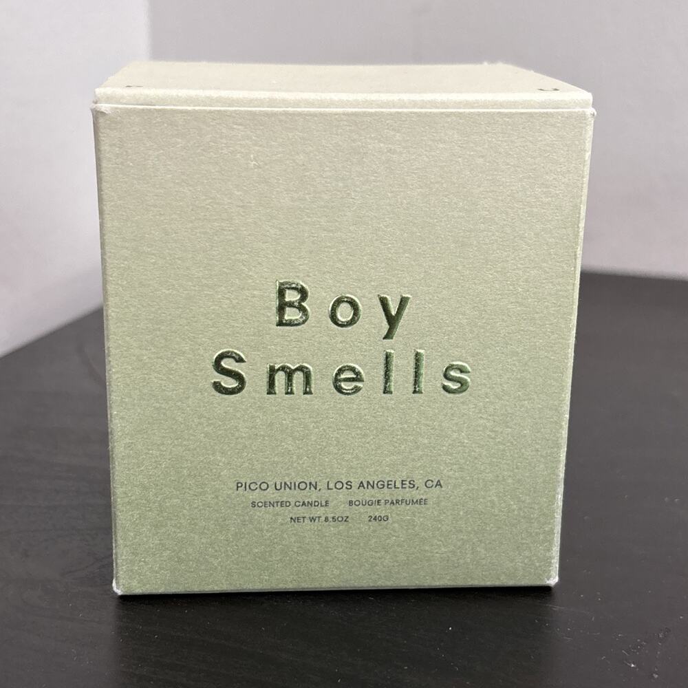 Boy Smells Agua De Jardin Scented Candle 8.5 oz NIB Salted Musks Ambrox Jasmine